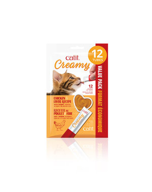 CatIt Catit Creamy Chicken & Liver Recipe - 12 Pack