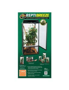 Zoo Med Laboratories Zoo Med Reptibreeze Aluminum Screen Cage Large 18"x18"x36"