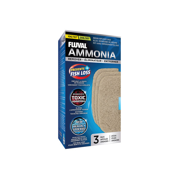 Fluval Fluval 106/206 and 107/207 Ammonia Remover - 3 pack