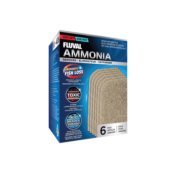Fluval Fluval 306/406 and 307/407 Ammonia Remover - 6 pack