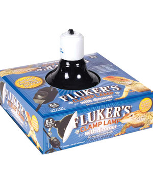 FLUKER LABS Fluker's Clamp Lamp With Dimmer 8.5"