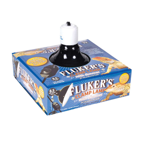 FLUKER LABS Fluker's Clamp Lamp With Dimmer 8.5"