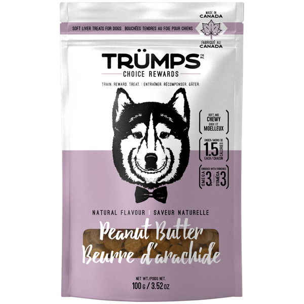 Spark Pet Treats Trumps Choice Rewards Natural Peanut Butter