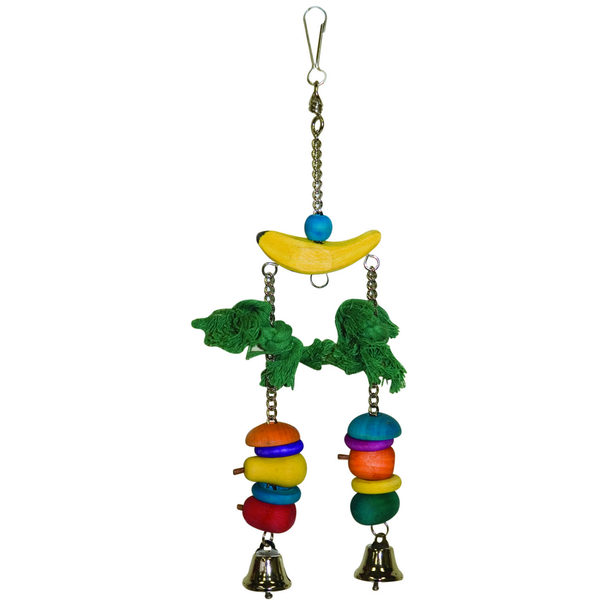 Burgham Beaks! BEAKS! Woodie Banana Sling Toy 11in