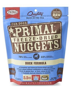 Primal Pet Foods Inc. Primal Freeze-Dried Nuggets Canine Duck Formula 5.5oz