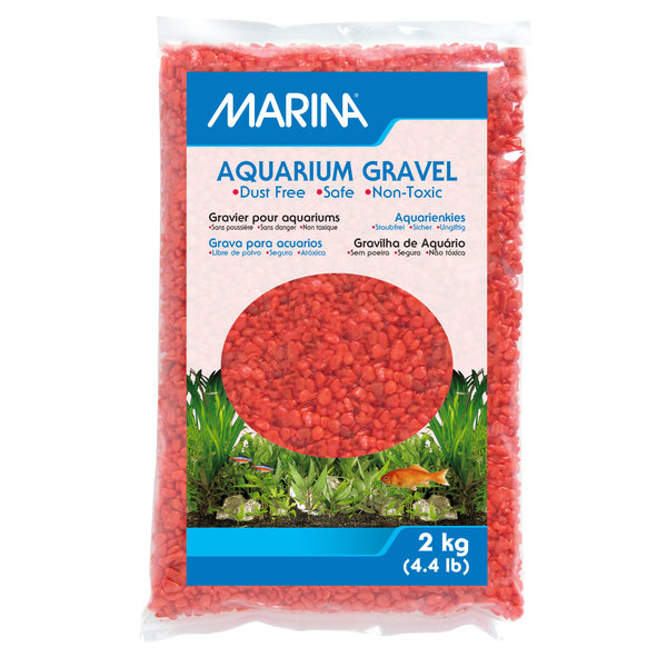 Marina Marina Decorative Aquarium Gravel - Orange - 2 kg (4.4 lb)