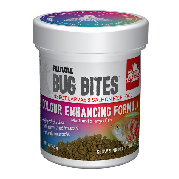 Fluval Fluval Bug Bites Colour Enhancing Formula medium to large fish 45g