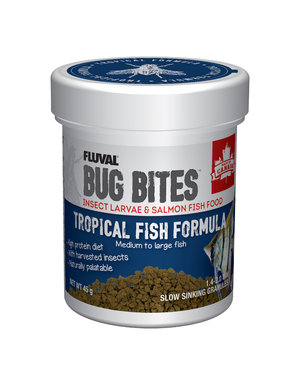 Fluval Fluval Bug Bites Tropical Fish Formula Medium To Large Fish 45g