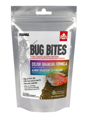 Fluval Fluval Bug Bites Colour Enhancing Formula - Medium to Large Fish 1.4-2.0 mm granules 125 g (3.5 oz)
