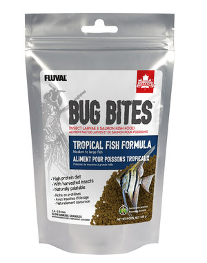 Fluval Fluval Bug Bites Tropical Fish Formula 125g