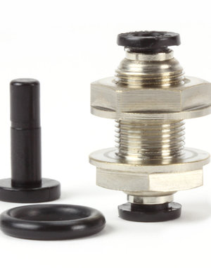 MistKing MistKing 1/4" Bulkhead with O-Ring + Plug (Metal)