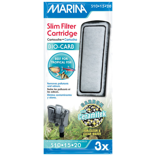 Marina Marina Bio Carb Cartridge for Slim Filters - 3 pack