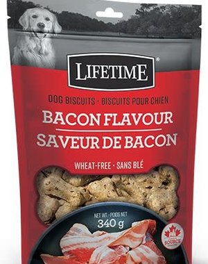 Nutrico Lifetime Dog Biscuits Bacon Flavour 340g