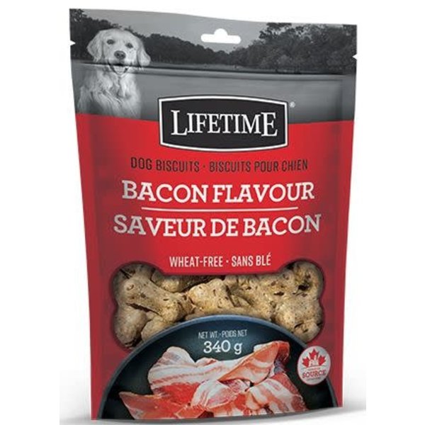 Nutrico Lifetime Dog Biscuits Bacon Flavour 340g