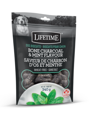 Nutrico Lifetime Dog Biscuits Charcoal & Mint Flavour 340g