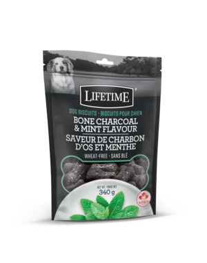 Nutrico Lifetime Dog Biscuits Charcoal & Mint Flavour 340g