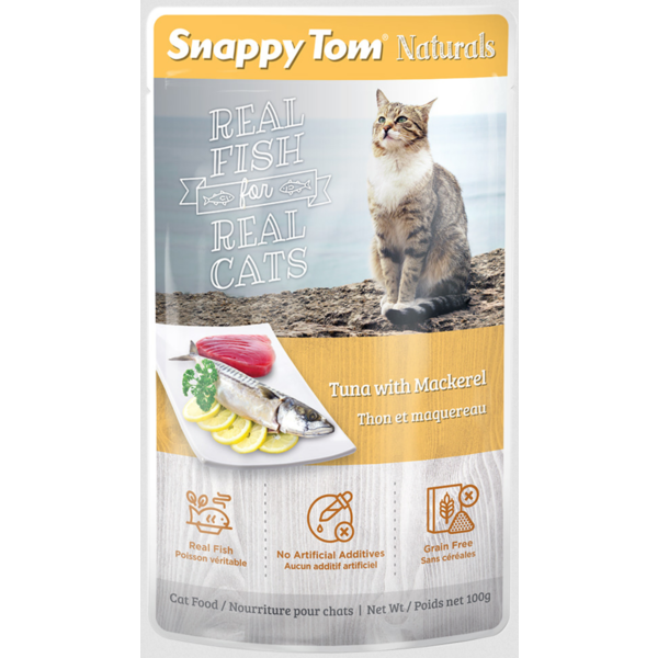 snappy tom Snappy Tom Naturals Tuna With Mackerel 3.5oz