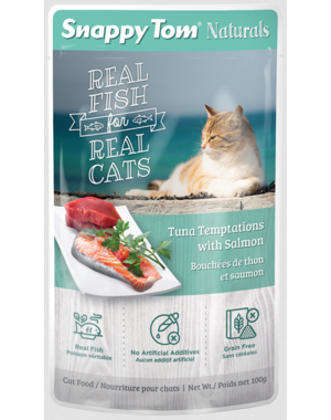 snappy tom Snappy Tom Naturals Tuna With Salmon 3.5oz Pouch