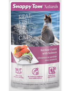 snappy tom Snappy Tom Naturals Sardine With Salmon 3.5oz Pouch
