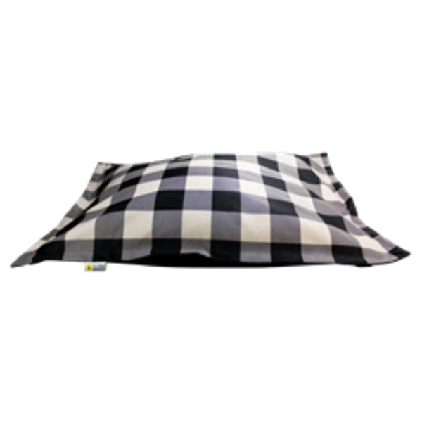 Be One Breed Be One Breed Cloud Pillow Black Plaid