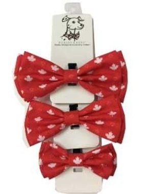 Huxley & Kent Huxley & Kent Bow Tie Maple Leaf Red