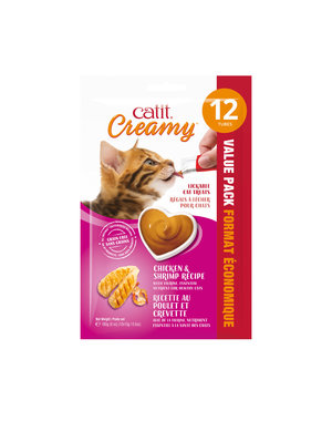 CatIt Catit Creamy Chicken & Shrimp Recipe - 12 Pack
