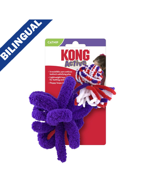 Kong Kong Active Rope Red & Purple Cat Toy