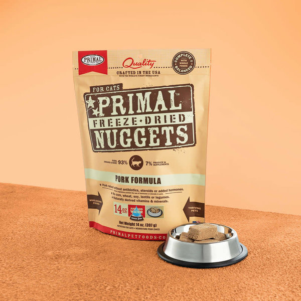 Primal Pet Foods Inc. Primal Freeze-Dried Nuggets Feline Pork Formula 5.5oz