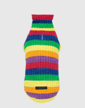 Canada Pooch Canada Pooch Over the Rainbow Sweater Rainbow Stripe