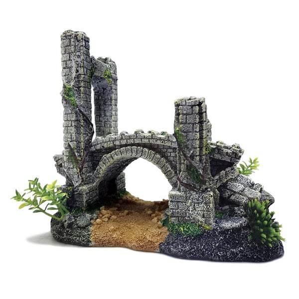 Burgham Aqua-Fit Aqua-Fit Polyresin Bridge with Arch 7x4x6"