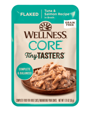 Well Pet Wellness Core Tiny Tasters Flaked Tuna & Salmon 1.75oz