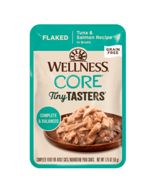 Well Pet Wellness Core Tiny Tasters Flaked Tuna & Salmon 1.75oz