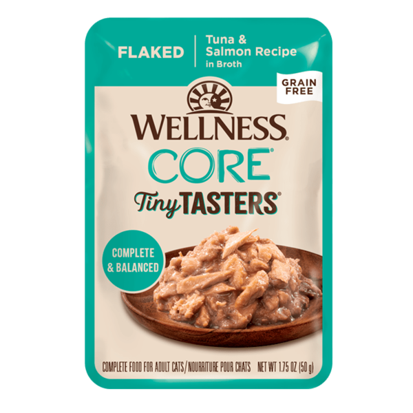 Well Pet Wellness Core Tiny Tasters Flaked Tuna & Salmon 1.75oz
