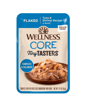 Well Pet Wellness Core Tiny Tasters Flaked Tuna & Shrimp   1.75oz