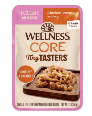 Well Pet Wellness Core Tiny Tasters Kitten Minced Chicken 1.75oz