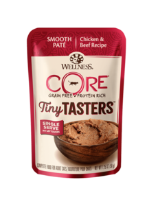 Well Pet Wellness Core Tiny Tasters Smooth Pate Chicken & Beef 1.75oz