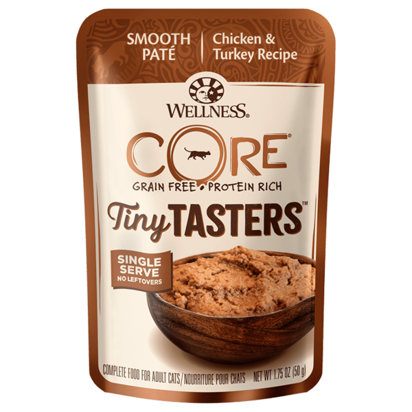 Well Pet Wellness Core Tiny Tasters Smooth Pate Chicken & Turkey 1.75oz