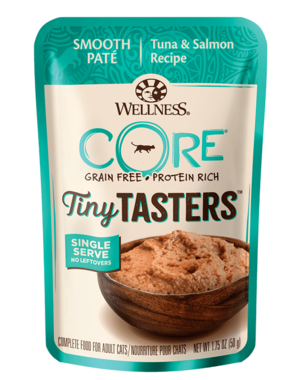 Well Pet Wellness Core Tiny Tasters Smooth Pate Tuna & Salmon  1.75oz
