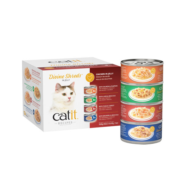 CatIt Catit Divine Shreds Chicken Multipack