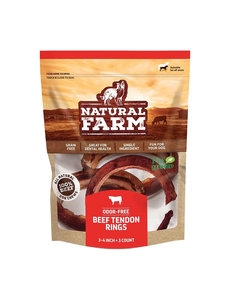 Natural Farm Natural Farm Beef Tendon Ring 3 pack