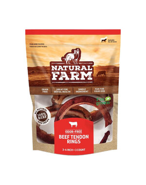 Natural Farm Natural Farm Beef Tendon Ring 3 pack