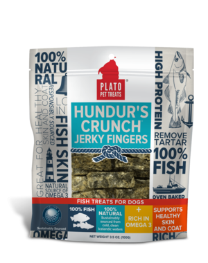 Plato Pet Treats Plato Hunder's Crunch Jerky  Fingers 3.5oz