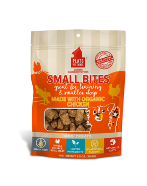Plato Pet Treats Plato Small Bites Chicken 6oz