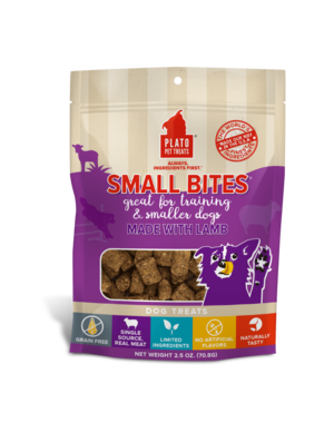 Plato Pet Treats Plato Small Bites Lamb 6oz