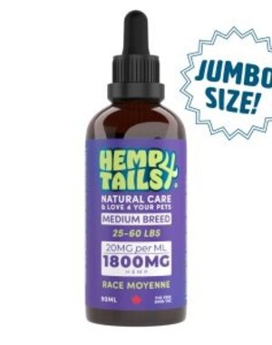 Hemp 4 Paws Hemp 4 Tails Medium Breed Formula 1800MG 90ml