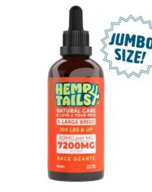 Hemp 4 Paws Hemp 4 Tails XLarge Breed Formula 7200MG 90ml