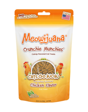 Meowijuana Meowijuana Crunchie Munchies Chicken Flavour Cat Treat 3oz
