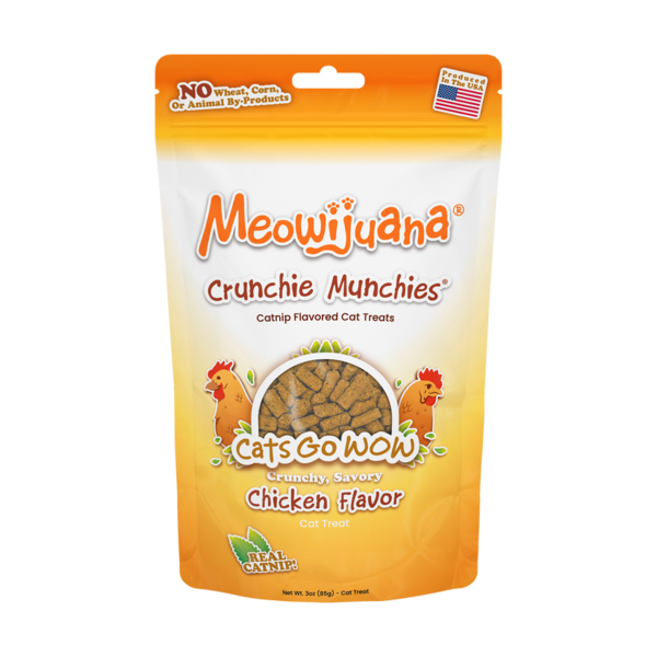Meowijuana Meowijuana Crunchie Munchies Chicken Flavour Cat Treat 3oz