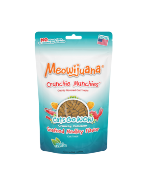 Meowijuana Meowijuana Crunchie Munchies Seafood Medley Cat Treat 3oz