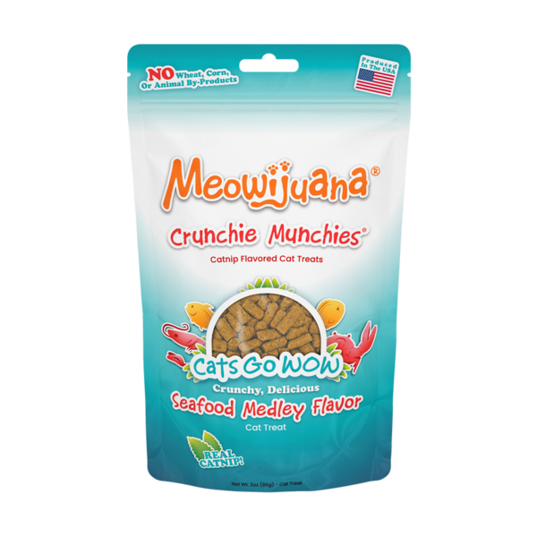 Meowijuana Meowijuana Crunchie Munchies Seafood Medley Cat Treat 3oz